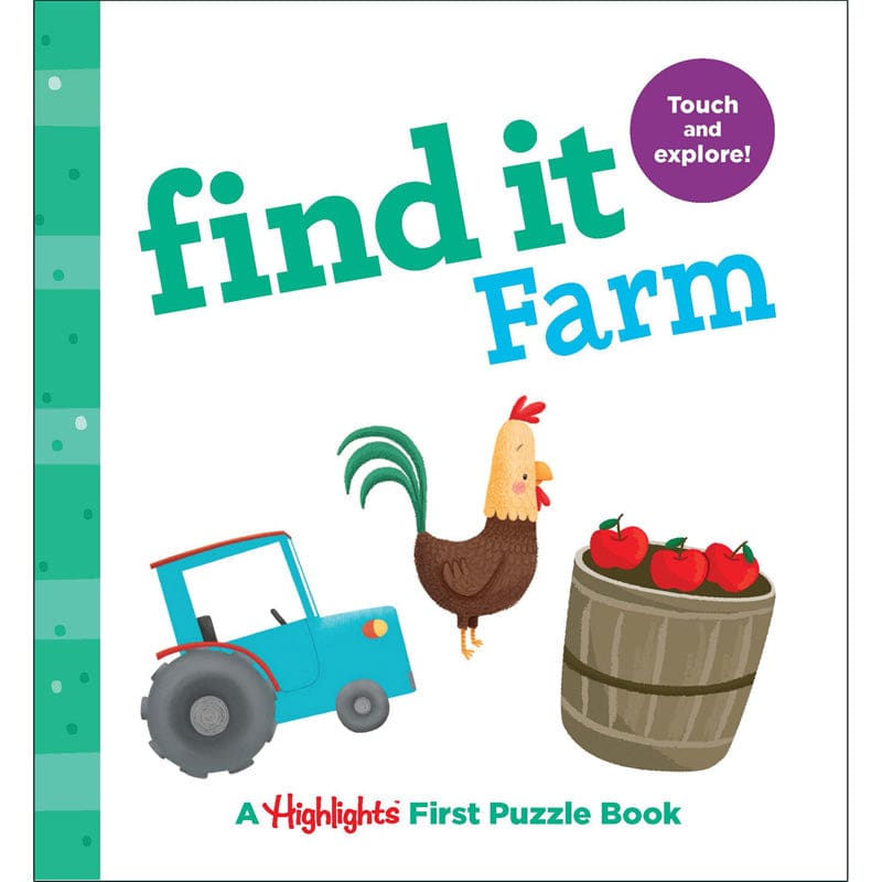 Find It Farm Board Book Highlights (Pack of 8) - Skill Builders - Highlights For Children