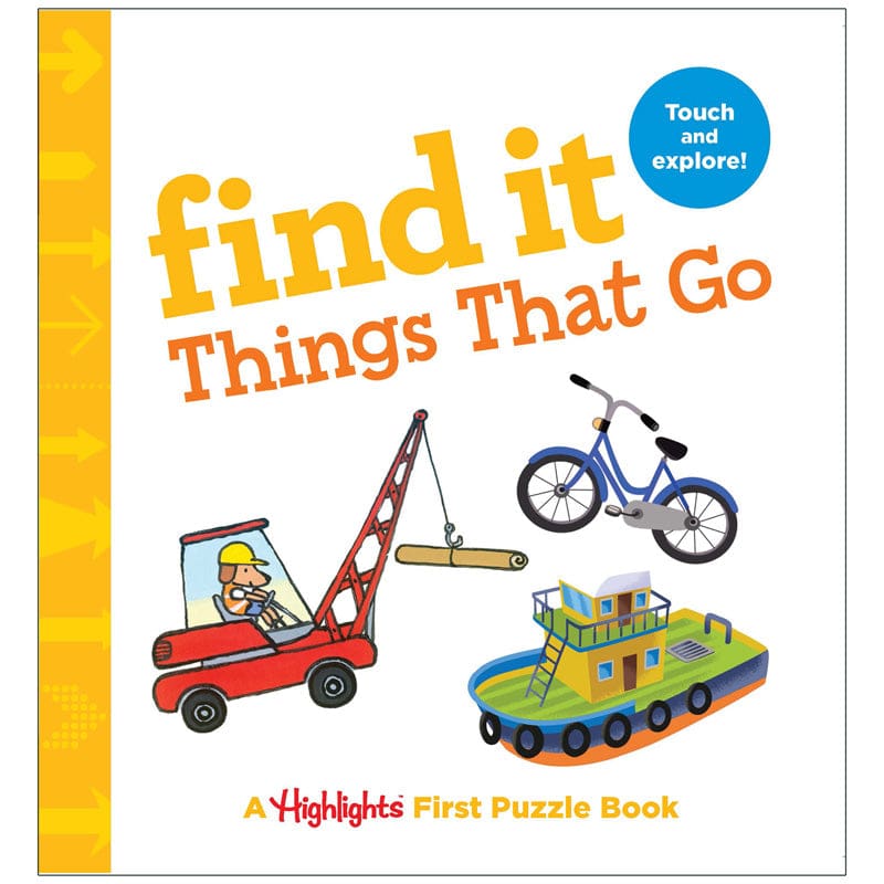 Find It Things That Go Board Book Highlights (Pack of 8) - Skill Builders - Highlights For Children