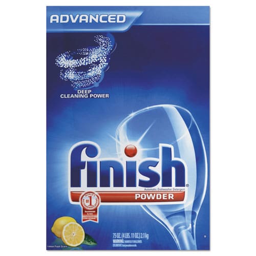 FINISH Automatic Dishwasher Detergent Lemon Scent Powder 2.3 Qt. Box 6 Boxes/ct - Janitorial & Sanitation - FINISH®