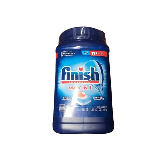 Finish Powerball Max-in-1 Automatic Dishwasher Detergent Tablets, 117 ct. - ShelHealth.Com