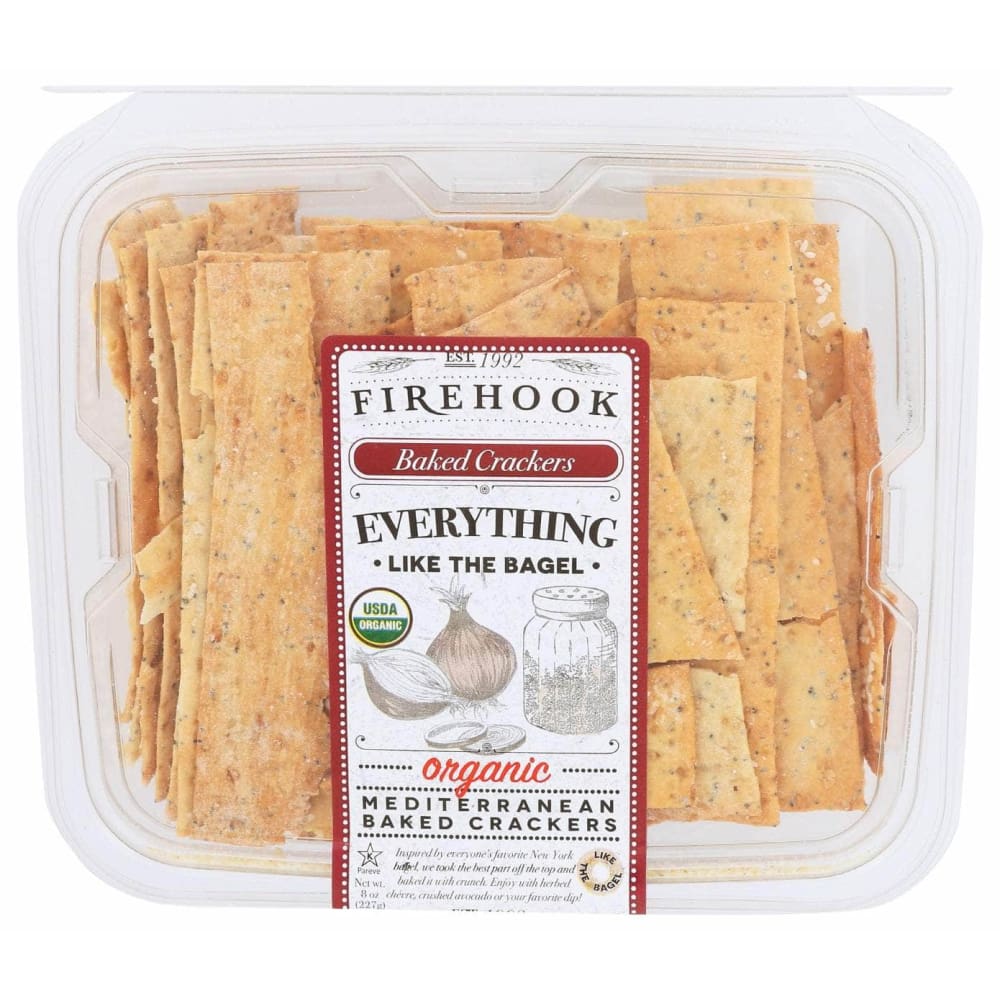 FIREHOOK Firehook Everything Like The Bagel Crackers, 8 Oz
