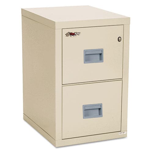 FireKing Compact Turtle Insulated Vertical File 1-hour Fire 2 Legal/letter File Drawers Parchment 17.75 X 22.13 X 27.75 - Furniture -