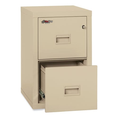 FireKing Compact Turtle Insulated Vertical File 1-hour Fire 2 Legal/letter File Drawers Parchment 17.75 X 22.13 X 27.75 - Furniture -