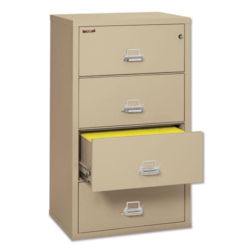 FireKing Insulated Lateral File 4 Legal/letter-size File Drawers Parchment 31.13 X 22.13 X 52.75 260 Lb Overall Capacity - Furniture -