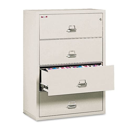 FireKing Insulated Lateral File 4 Legal/letter-size File Drawers Parchment 37.5 X 22.13 X 52.75 323.24 Lb Overall Capacity - Furniture -