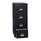 FireKing Insulated Vertical File 1-hour Fire Protection 4 Legal-size File Drawers Black 20.81 X 25 X 52.75 - Furniture - FireKing®