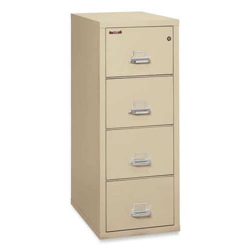 FireKing Insulated Vertical File 1-hour Fire Protection 4 Legal-size File Drawers Parchment 20.81 X 31.56 X 52.75 - Furniture - FireKing®