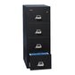 FireKing Insulated Vertical File 1-hour Fire Protection 4 Letter-size File Drawers Black 17.75 X 31.56 X 52.75 - Furniture - FireKing®