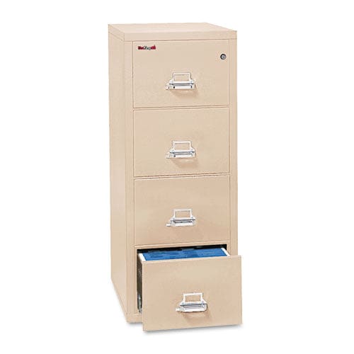 FireKing Insulated Vertical File 1-hour Fire Protection 4 Letter-size File Drawers Parchment 17.75 X 31.56 X 52.75 - Furniture - FireKing®