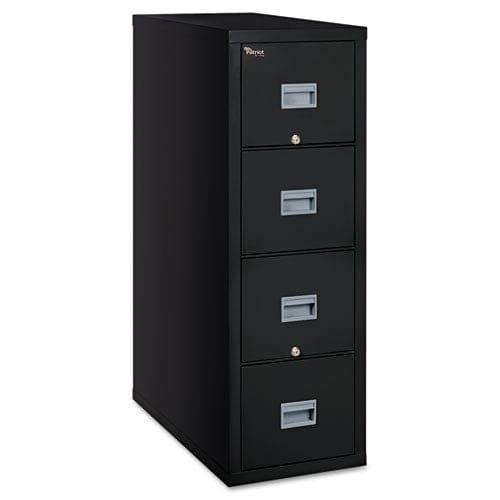 FireKing Patriot By Fireking Insulated Fire File 1-hour Fire Protection 4 Legal-size File Drawers Black 20.75 X 31.63 X 52.75 - Furniture -