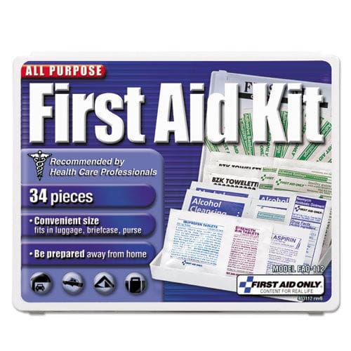 First Aid Only All-purpose First Aid Kit 21 Pieces 4.75 X 3 Plastic Case - Janitorial & Sanitation - First Aid Only™