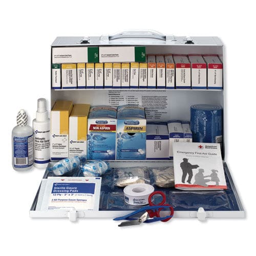 First Aid Only Ansi 2015 Class B+ Type I And Ii Industrial First Aid Kit For 75 People 446 Pieces Metal Case - Janitorial & Sanitation -