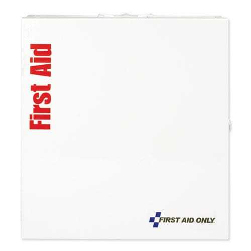First Aid Only Ansi 2015 Smartcompliance Food Service First Aid Kit W/o Medication 50 People 260 Pieces Metal Case - Janitorial & Sanitation