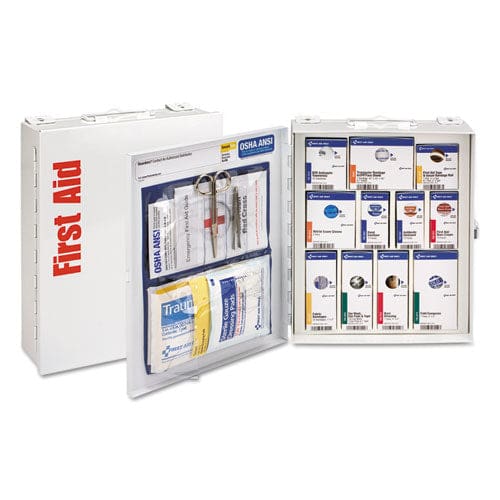 First Aid Only Ansi 2015 Smartcompliance General Business First Aid Station For 50 People 241 Piece Metal Case - Janitorial & Sanitation -
