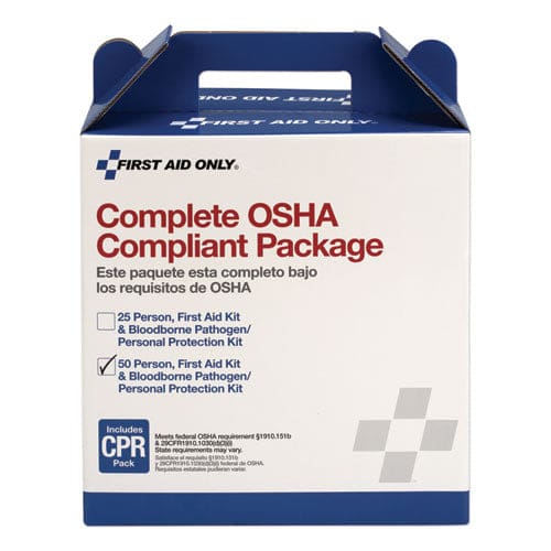 First Aid Only First Aid Kit For 50 People 229 Pieces Ansi/osha Compliant Plastic Case - Janitorial & Sanitation - First Aid Only™