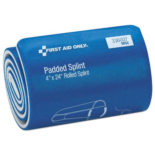 First Aid Only Padded Splint 4 X 24 Blue/white - Janitorial & Sanitation - First Aid Only™