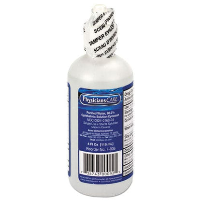 First Aid Only Refill For Smartcompliance General Business Cabinet 4 Oz Eyewash Bottle - Janitorial & Sanitation - First Aid Only™