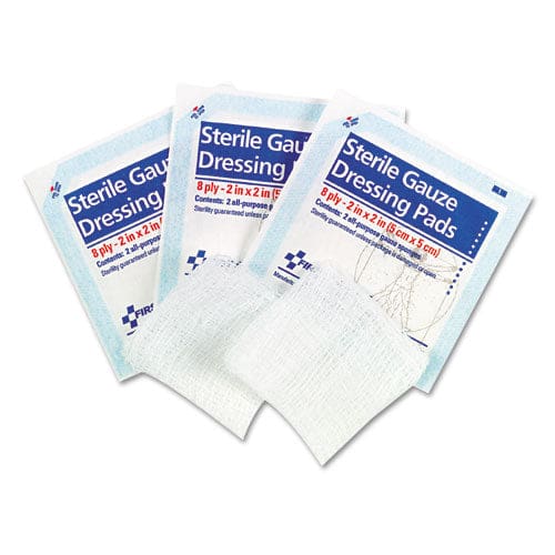 First Aid Only Smartcompliance Gauze Pads Sterile 8-ply 2 X 2 5 Dual-pads/pack - Janitorial & Sanitation - First Aid Only™