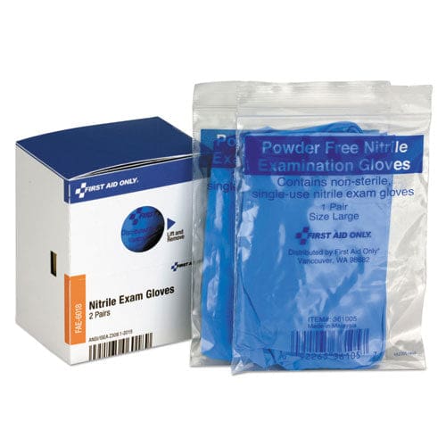 First Aid Only Smartcompliance Nitrile Lightweight Gloves One Size 2/box - Janitorial & Sanitation - First Aid Only™