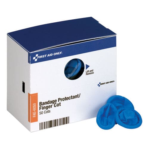 First Aid Only Smartcompliance Refill Finger Cots Blue Nitrile 50/box - Janitorial & Sanitation - First Aid Only™