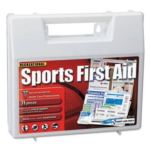 First Aid Only Sports First Aid Kit For 10 People 71 Pieces Plastic Case - Janitorial & Sanitation - First Aid Only™