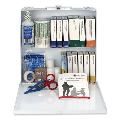 First Aid Only First Aid Station For 50 People 196 Pieces Osha Compliant Metal Case - Janitorial & Sanitation - First Aid Only™