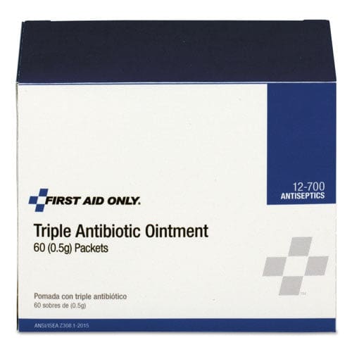 First Aid Only Triple Antibiotic Ointment 0.5 G Packet 60/box - Janitorial & Sanitation - First Aid Only™