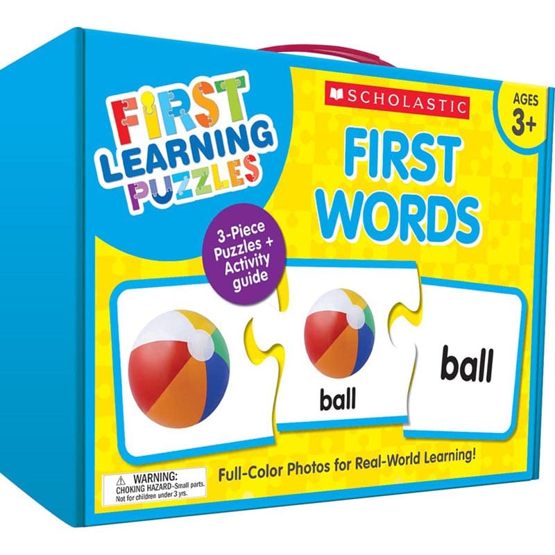 First Learning Puzzles First Words (Pack of 3) - Puzzles - Scholastic Teaching Resources