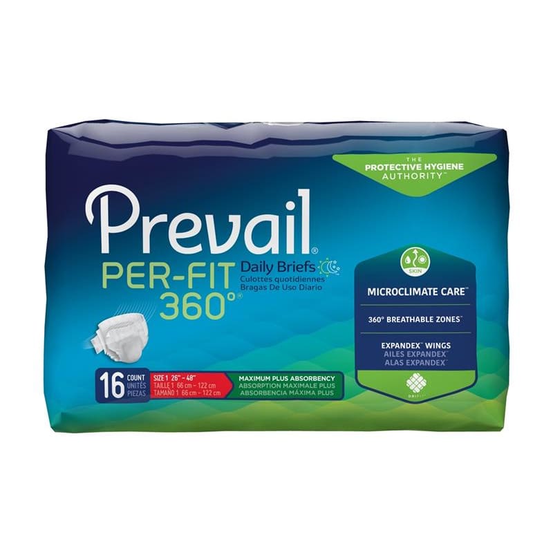 First Quality Brief Perfit 360 Size 1 Medium Case of 96 - Incontinence >> Briefs and Diapers - First Quality