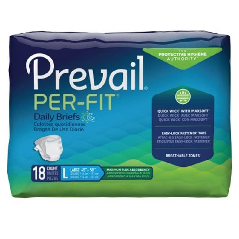 First Quality Brief Perfit Large Case of 72 - Incontinence >> Briefs and Diapers - First Quality
