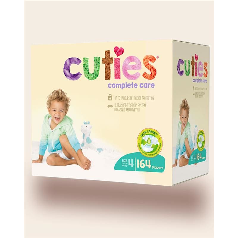 First Quality Cuties Baby Diaper Size 4 22-37 Lbs C124 - Incontinence >> Briefs and Diapers - First Quality