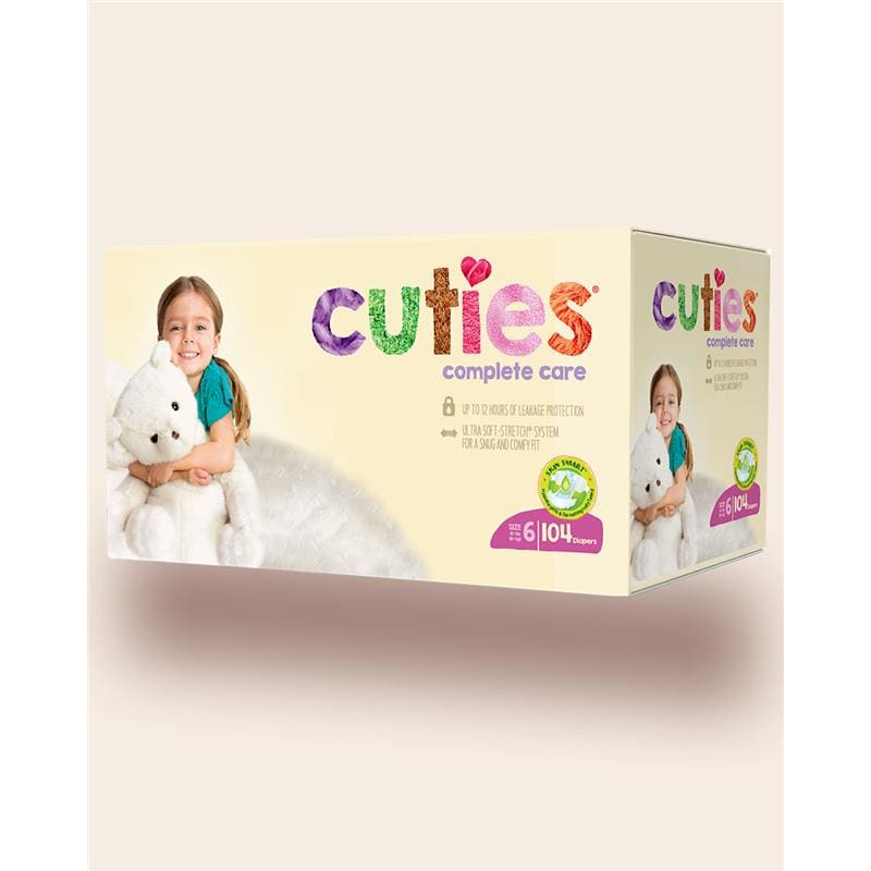First Quality Cuties Baby Diaper Size 6 35+ Lbs Case of 92 - Incontinence >> Briefs and Diapers - First Quality