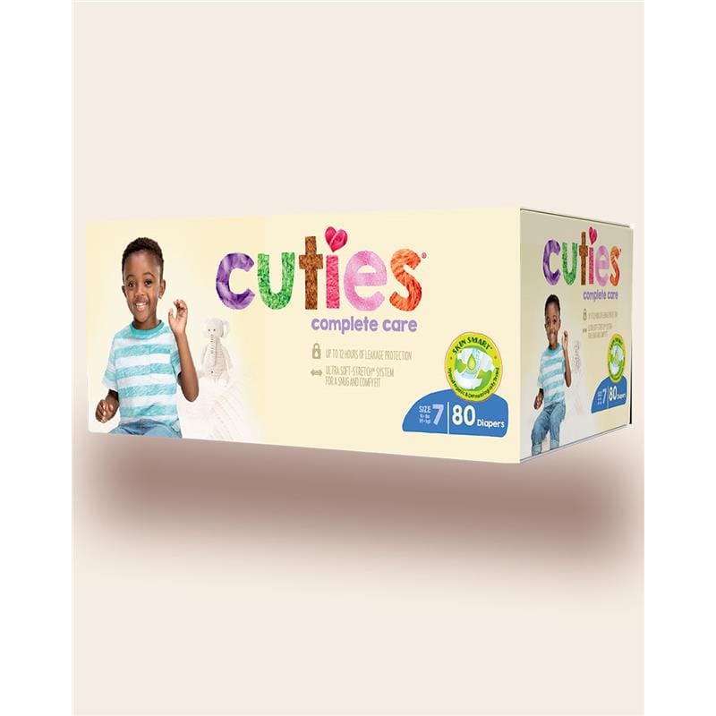 First Quality Cuties Baby Diaper Size 7 Case of 80 - Incontinence >> Briefs and Diapers - First Quality