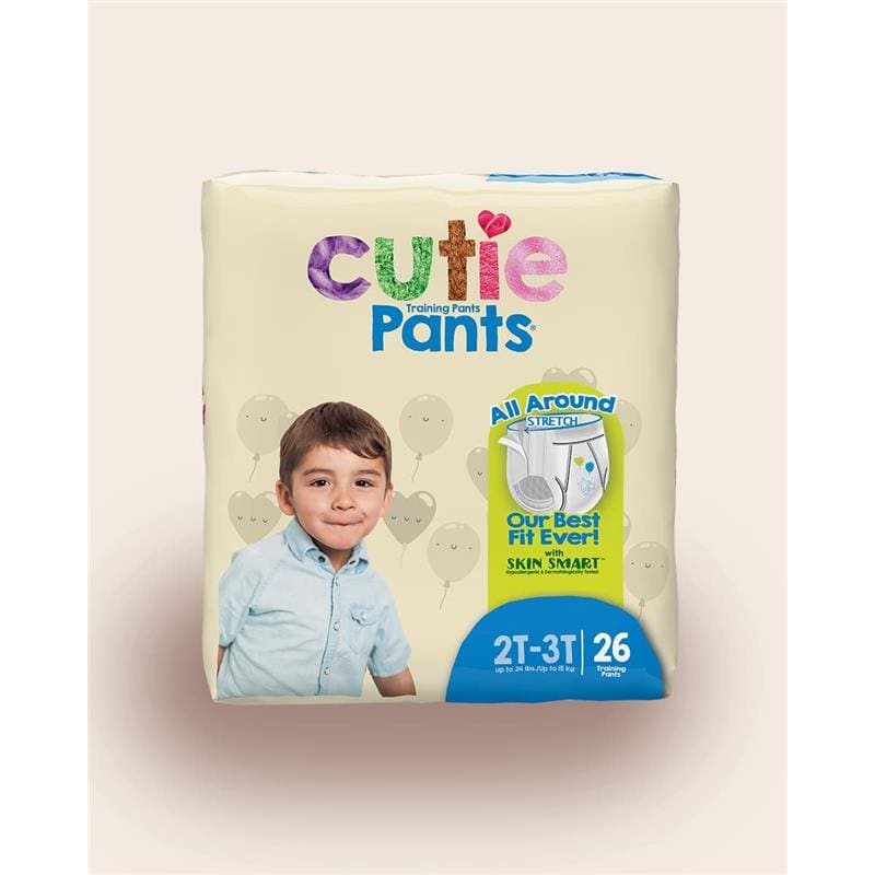 First Quality Cuties Refast Training Pants Boys 2T-3T Case of 104 - Incontinence >> Pants - First Quality