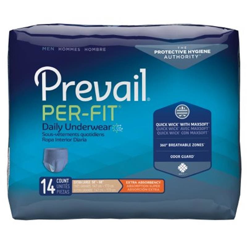 First Quality Per-Fit Underwe For Men X-Large 58-68 Box of G14 (Pack of 2) - Incontinence >> Briefs and Diapers - First Quality