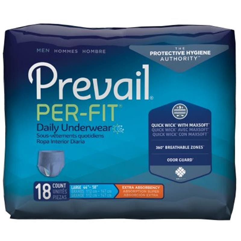 First Quality Per-Fit Underwear For Men Large Box of G18 (Pack of 2) - Incontinence >> Briefs and Diapers - First Quality