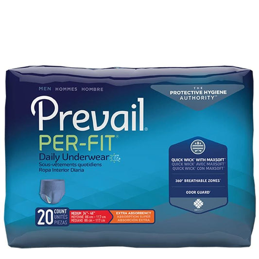 First Quality Per-Fit Underwear For Men Medium 80/Cs Box of G20 (Pack of 2) - Incontinence >> Briefs and Diapers - First Quality