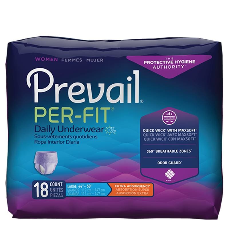 First Quality Per-Fit Underwear For Women Lge 44-58 Box of G18 (Pack of 2) - Incontinence >> Briefs and Diapers - First Quality