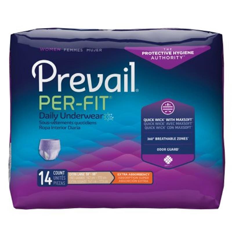 First Quality Per-Fit Underwear For Women Xl 58-68 Box of G14 (Pack of 2) - Incontinence >> Briefs and Diapers - First Quality