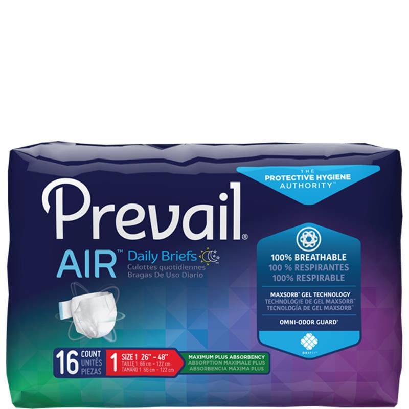 First Quality Prevail Air Brief Medium Pk16 Case of 96 - Item Detail - First Quality