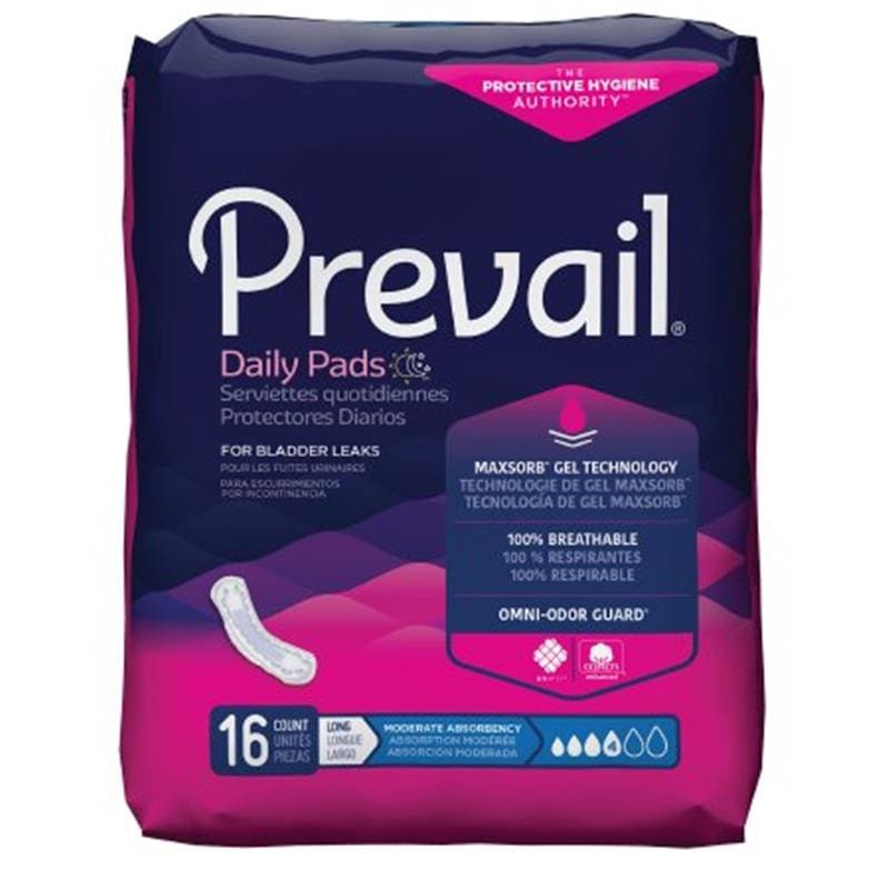 First Quality Prevail Bladder Control Pad 11In. Bg16 C144 - Incontinence >> Liners and Pads - First Quality