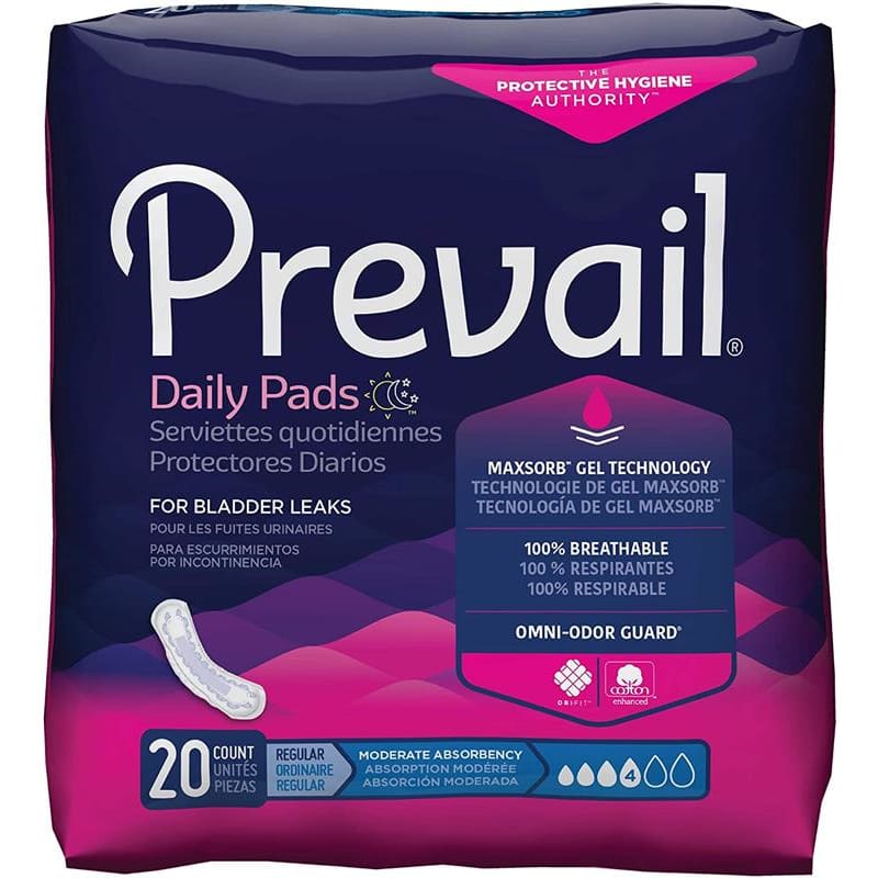 First Quality Prevail Bladder Control Pad Moderate C180 - Incontinence >> Liners and Pads - First Quality