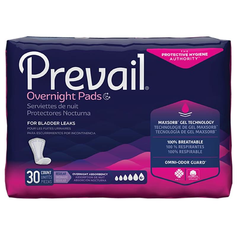 First Quality Prevail Bladder Pad Overnight C120 - Incontinence >> Liners and Pads - First Quality