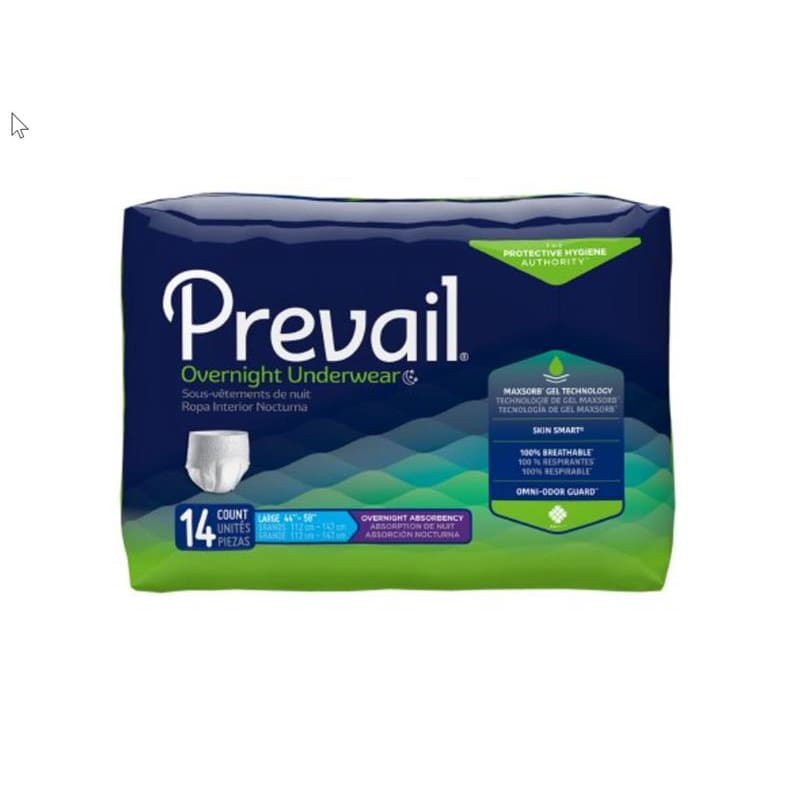 First Quality Prevail Overnight Underwear Large 44-58 Case of 4 - Item Detail - First Quality