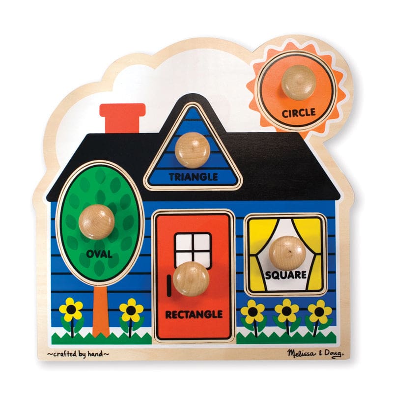 First Shapes Jumbo Knob Puzzle (Pack of 2) - Knob Puzzles - Melissa & Doug