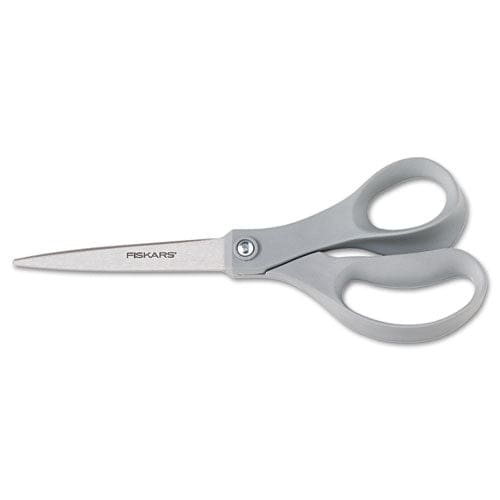 Fiskars Contoured Performance Scissors 8 Long 3.13 Cut Length Gray Straight Handle - School Supplies - Fiskars®