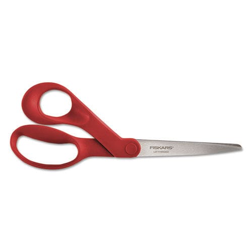 Fiskars Our Finest Left-hand Scissors 8 Long 3.3 Cut Length Red Offset Handle - School Supplies - Fiskars®