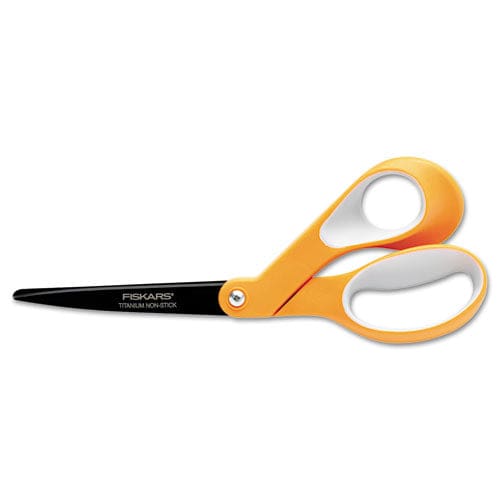Fiskars Premier Non-stick Titanium Softgrip Scissors 8 Long 3.1 Cut Length Orange/gray Offset Handle - School Supplies - Fiskars®