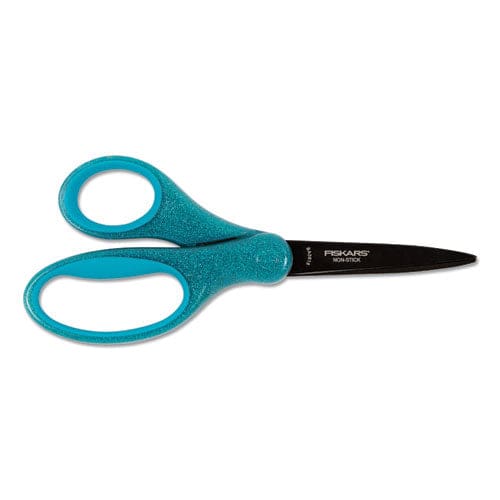 Fiskars Student Designer Non-stick Scissors Pointed Tip 7 Long 2.75 Cut Length Randomly Assorted Straight Handles - School Supplies -