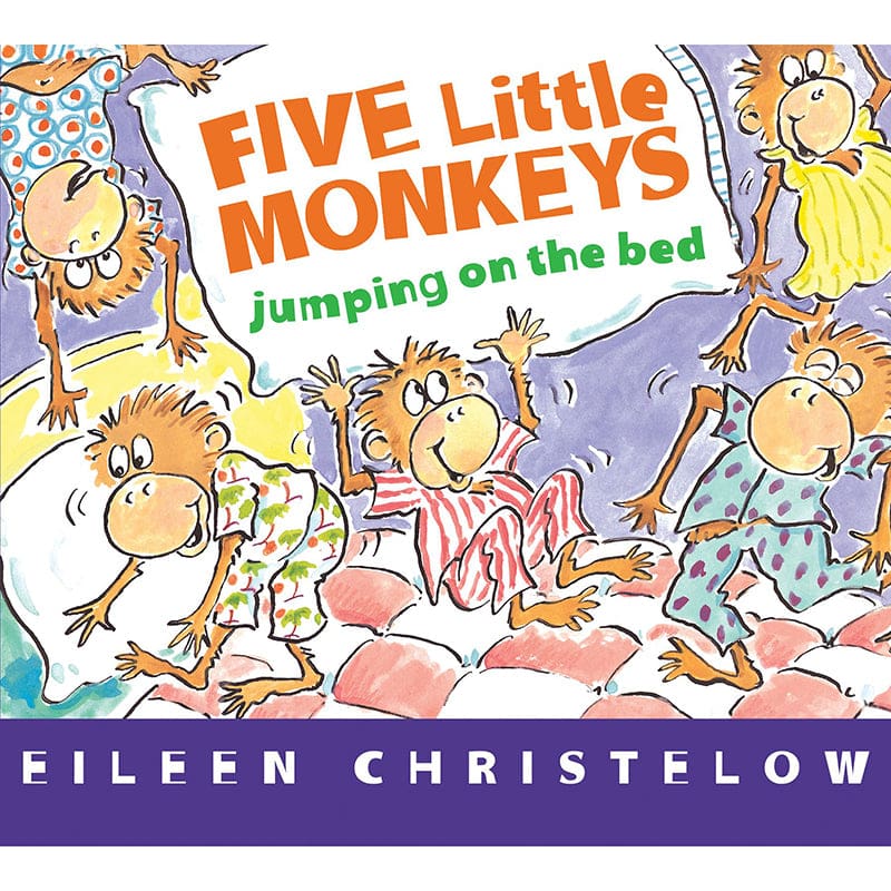 Five Little Monkeys Jumping On Bed Board Book (Pack of 6) - Classroom Favorites - Harper Collins Publishers
